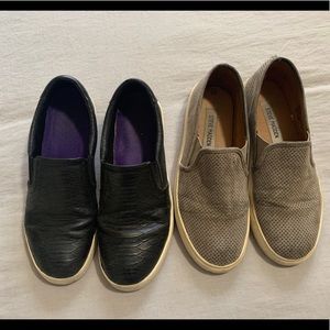 Blowfish slip ons and Steve Madden slip ons